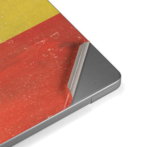 Ethiopia Flag Distressed Apple MacBook Pro 14-inch Skin